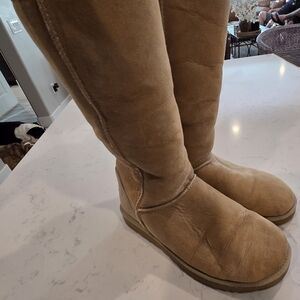 UGG Beige Suede Boots